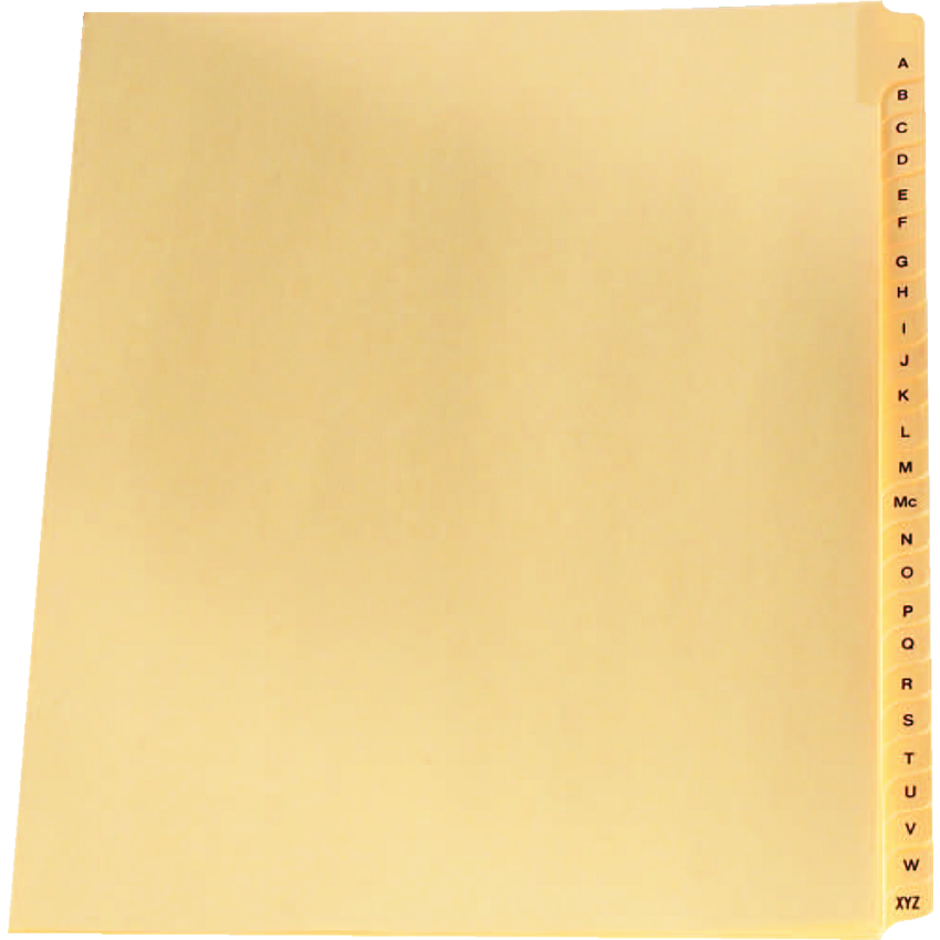 Alphabetical Legal Exhibit Dividers "E" 25/pkg