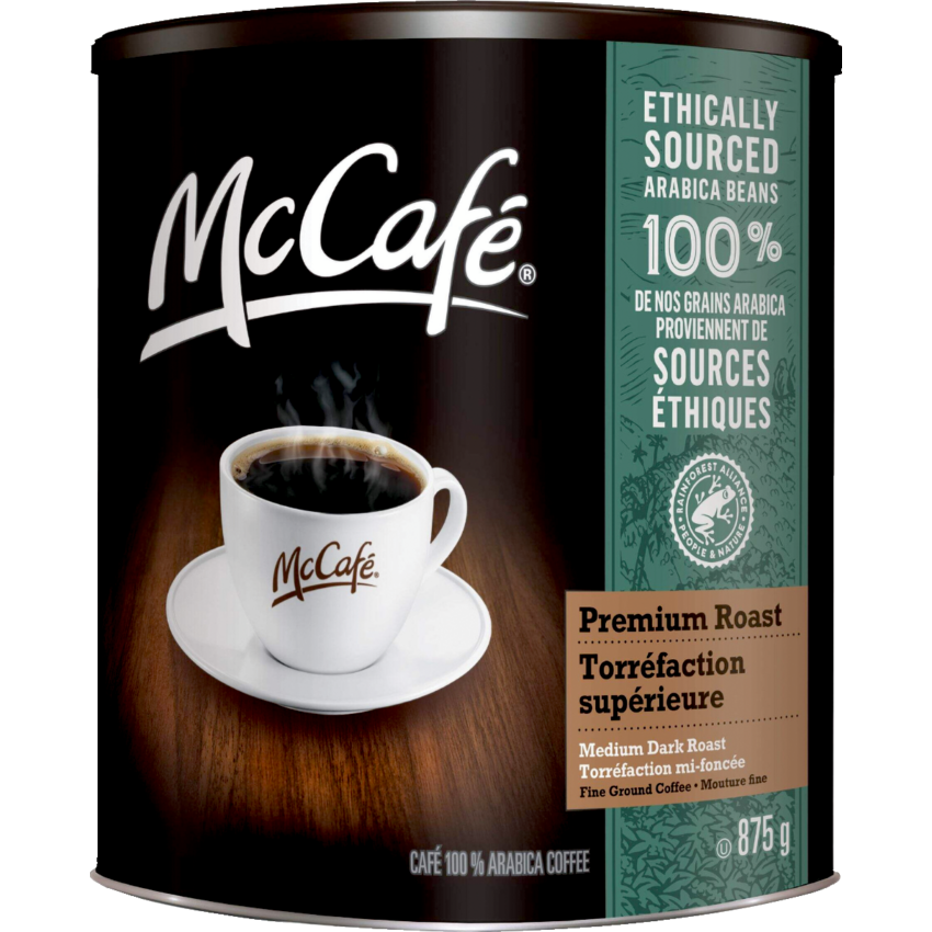 McCafé® Premium Roast Fine Ground Coffee Medium Dark Roast 875 g