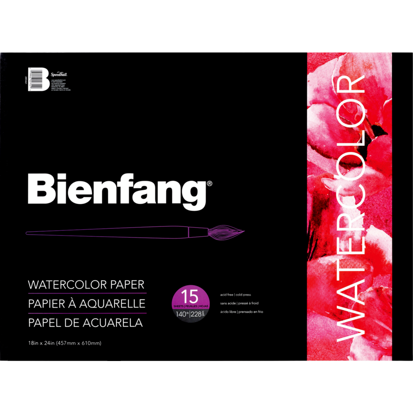 Bienfang® Watercolour Paper 140 lb 18" x 24" 15 sheets/pad