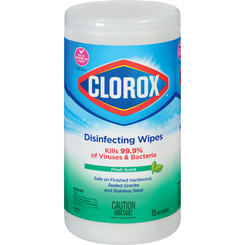 Clorox® Disinfecting Wipes Fresh Scent 75 sheets/tub