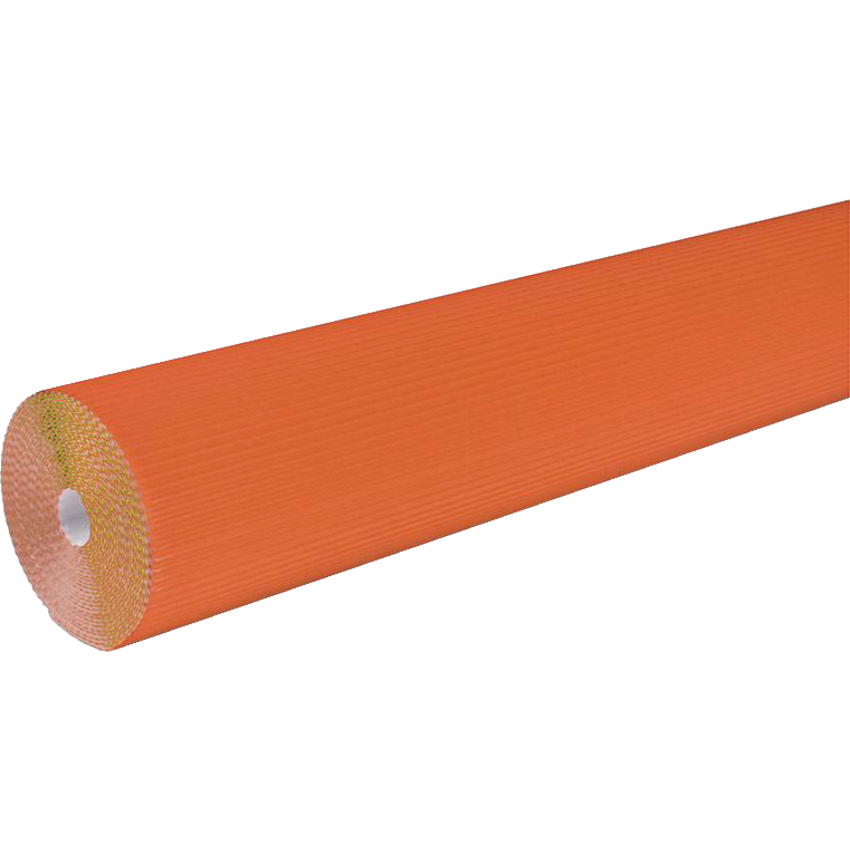 Corobuff® Corrugated Paper Rolls 48" x 25' Orange