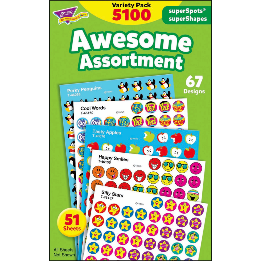 Trend® Superspots & Supershapes Stickers 5100/pad