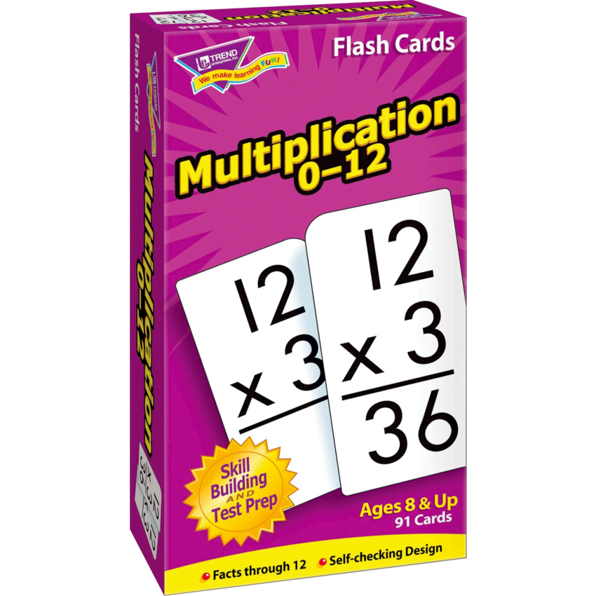 Trend® Skill Drill Flash Cards Multiplication 0-12 91/box