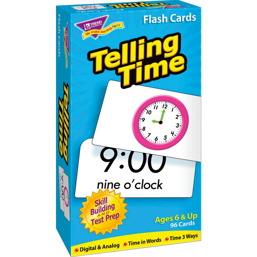 Trend® Skill Drill Flash Cards Telling Time 96/box