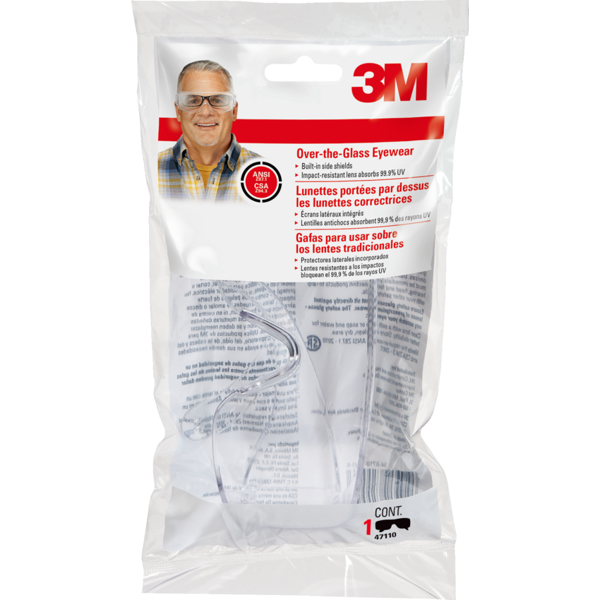 3M™ Over-the-Glass Specialty Eyewear Clear