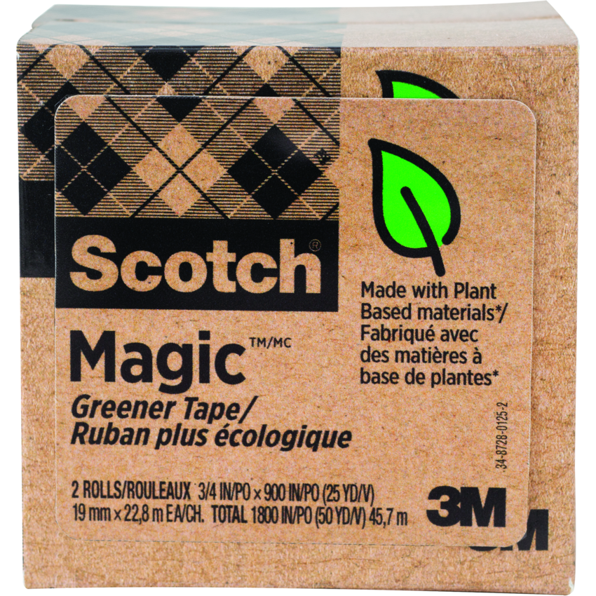 Scotch® Magic™ Invisible Tape (19 mm x 22.8 m) 3/4" 2/pkg