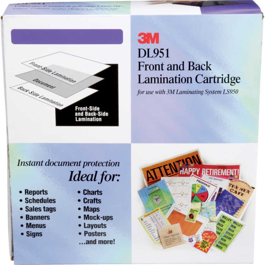 3M? Laminating System Cartridge for LS950 Front and Back 100'