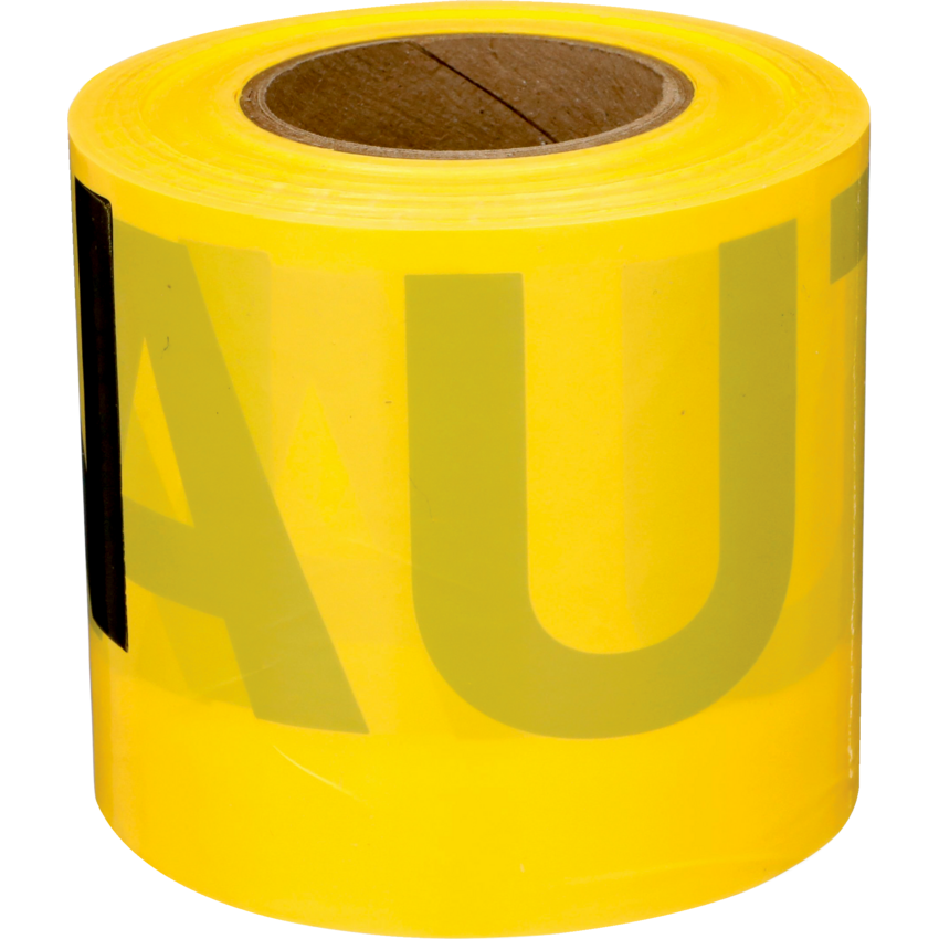 Scotch® Barricade Tape Caution 3" English Yellow