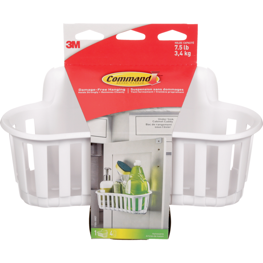 Command™ Large Cabinet Caddy White