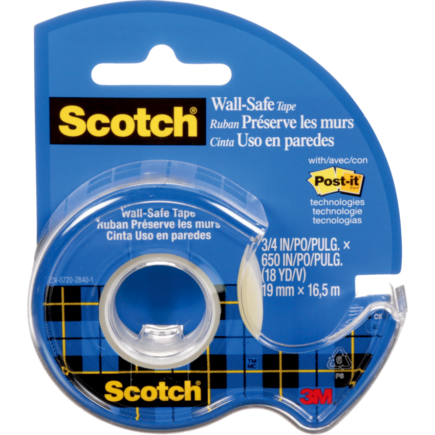 Scotch® Wall Safe Tape 3/4" 19 mm x 16.5 m