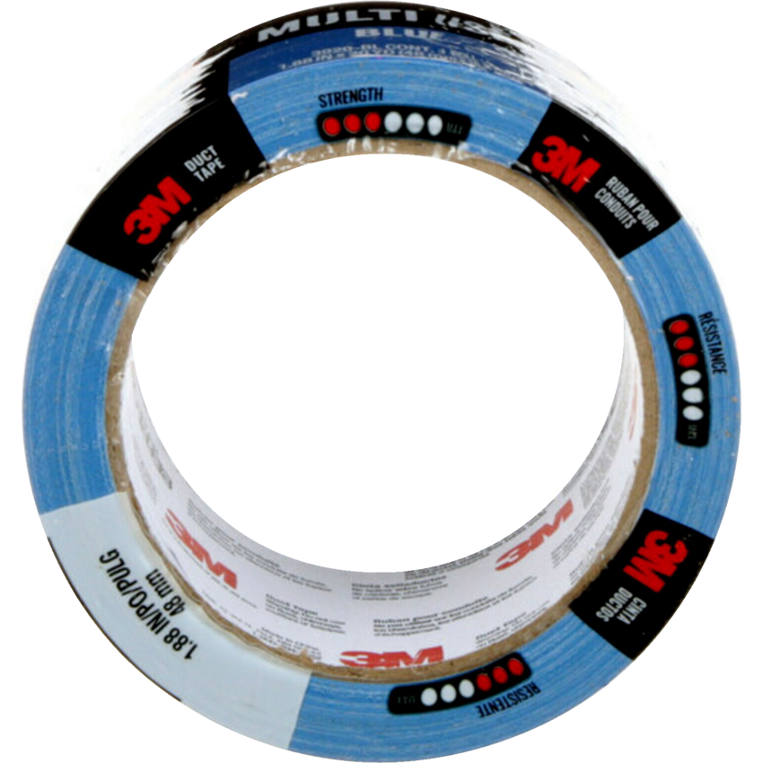 3M™ Multi-Use Coloured Duct Tape 1-7/8" (48 mm x 18.2 m) Blue