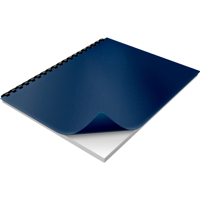 GBC® Solids Standard Presentation Covers Navy 25/pkg