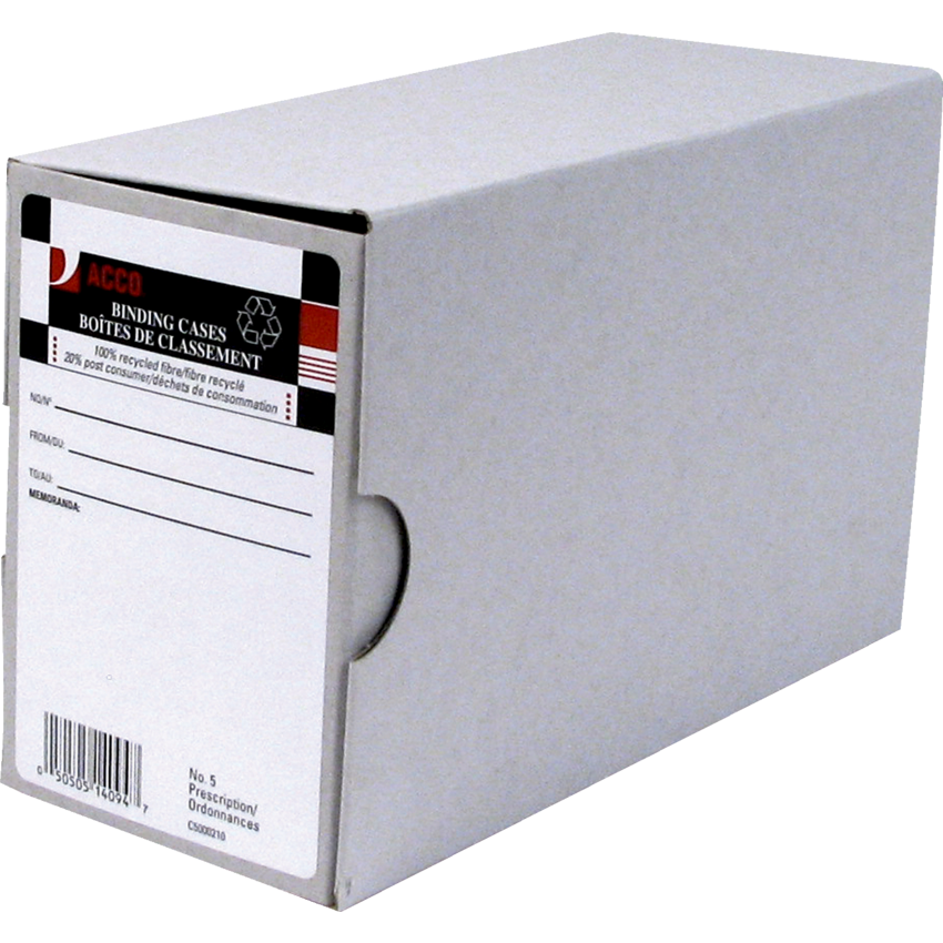 ACCO® Binding Cases #5 Prescription 6/pkg