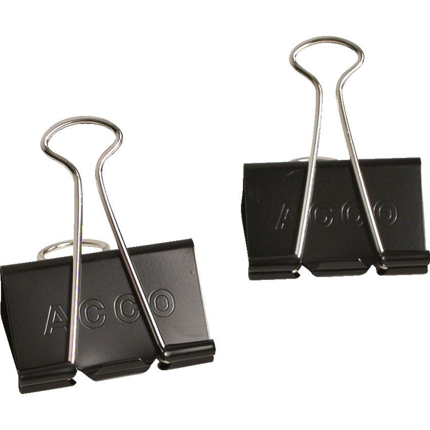 ACCO® Fold-Back Clips 2" 12/box