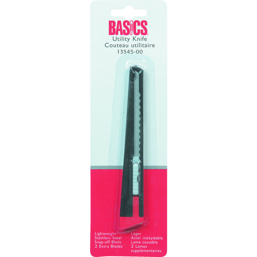 Basics® Utility Knife with Spare Blades 9 mm