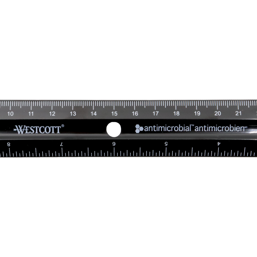 Westcott® KleenEarth® 12" Ruler w/Microban®