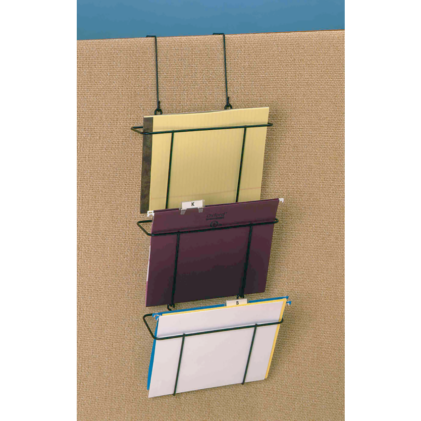 Westcott® Partition and Wall Triple File Organizer Black