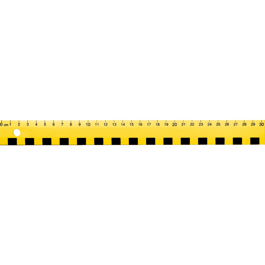 Westcott® Finger Grip Ruler Centimeter with Centimeter 30 cm Plastic Yellow