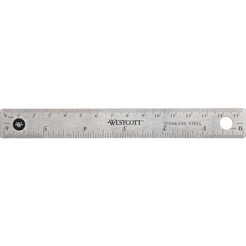 Westcott® Stainless Steel Ruler 6