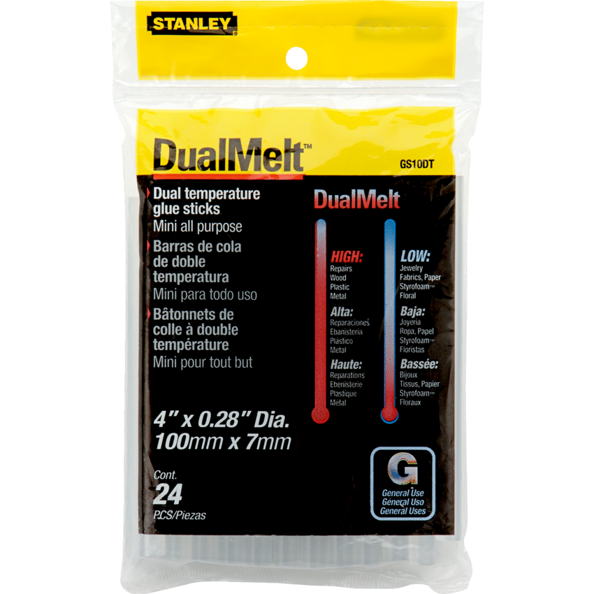 Stanley® DualMelt™ Glue Sticks 24/pkg