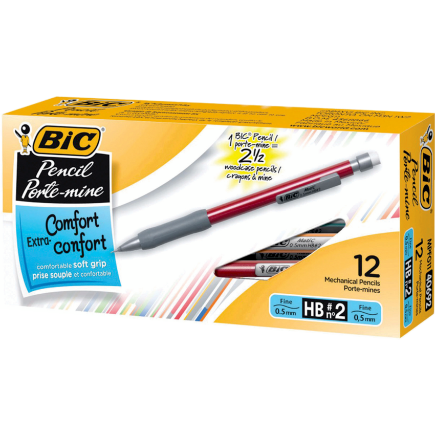 BIC® Extra® Comfort HB Mechanical Pencil 0.5 mm 12/box