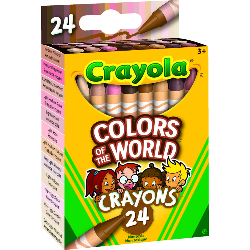 Crayola® Colors Of the World™ Crayons Assorted Colours 24/pkg