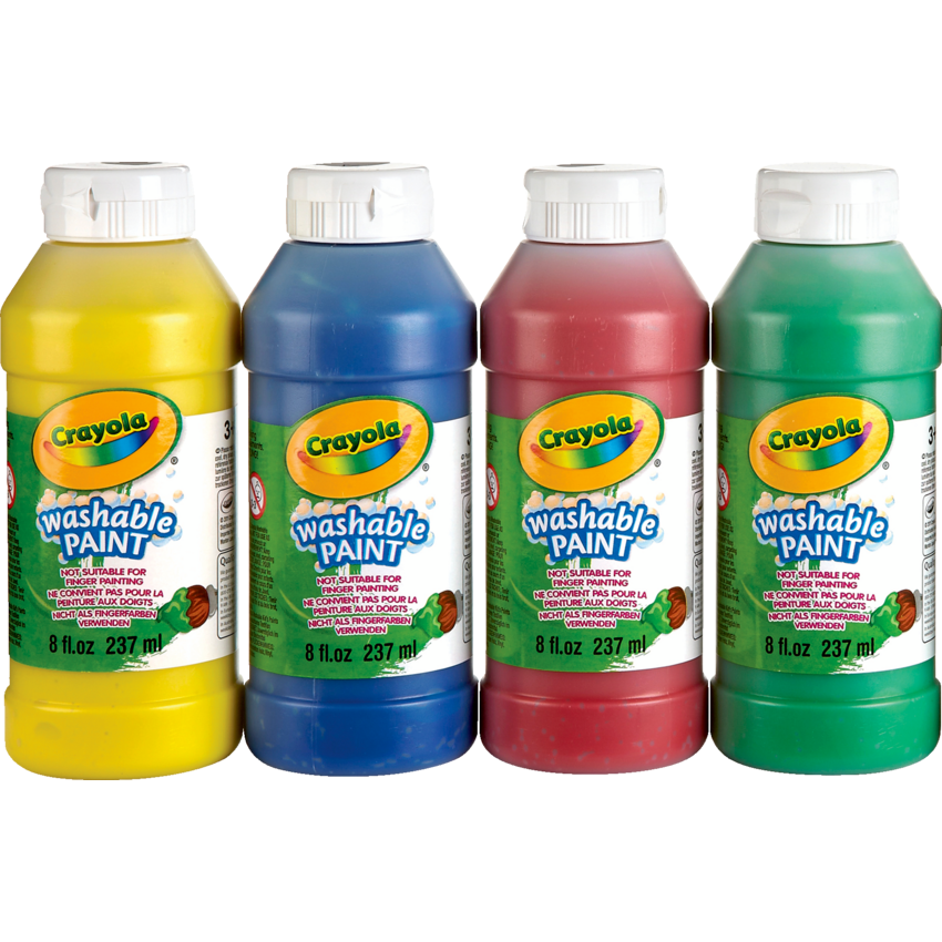 Crayola® Washable Paint 237 mL Assorted Colours 4/pkg