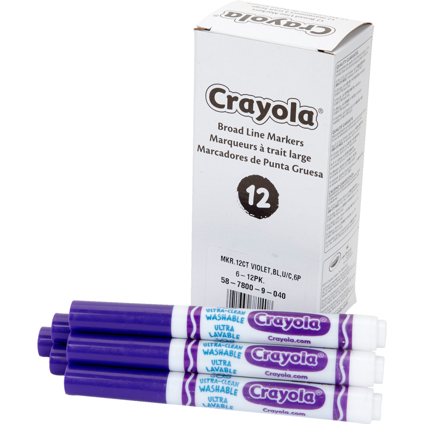 Crayola® Markers Broad Violet 12/box