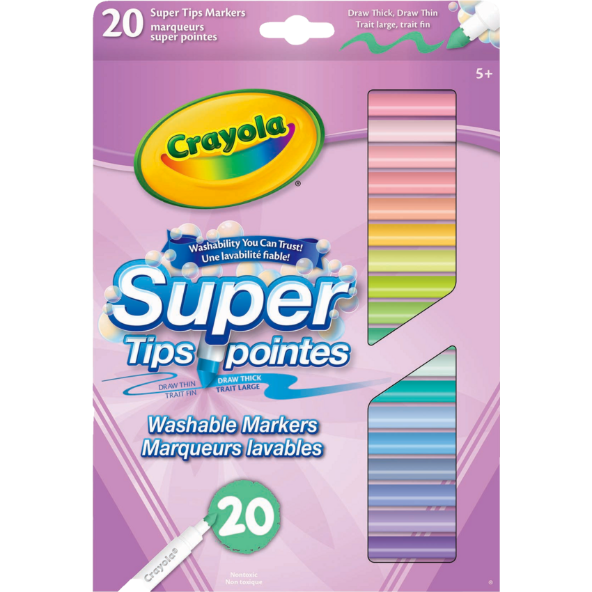 Crayola® Super Tips Pastel Markers 20/pkg