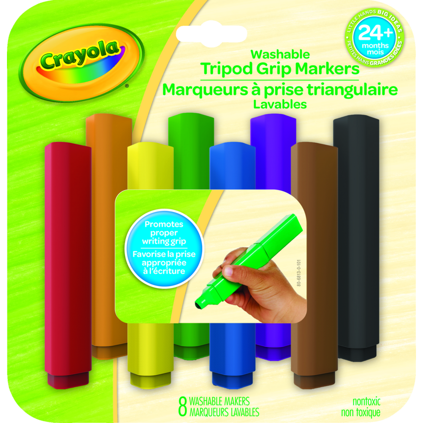 Crayola® Young Artists Triangular Markers Assorted Colours 8/set