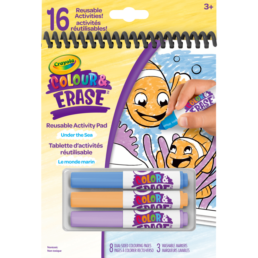Crayola® Colour & Erase Reusable Acitivity Pad 5" x 7" Under the Sea
