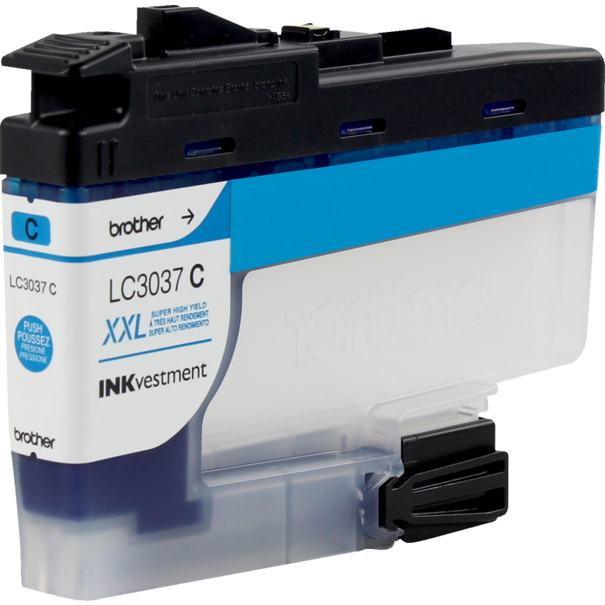 Brother INKvestment Inkjet Cartridge #LC3037C XXL Super High Yield Cyan
