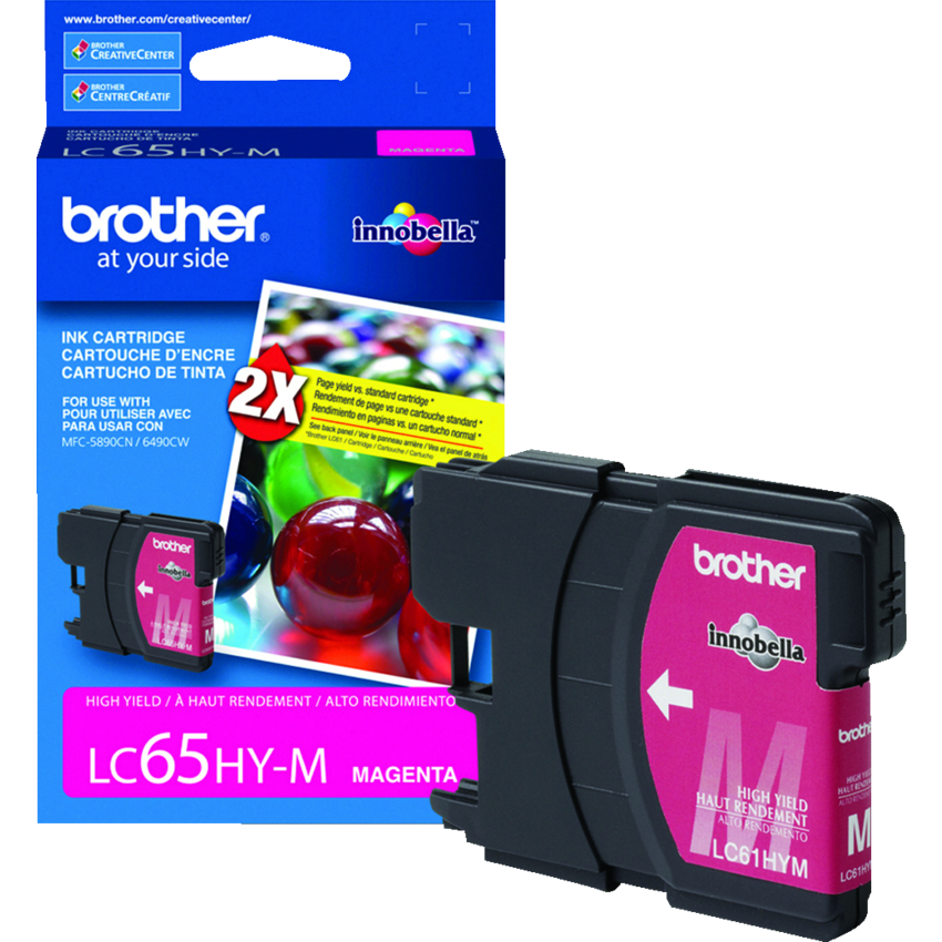 Brother Inkjet Cartridge High Yield LC65HYMS Magenta