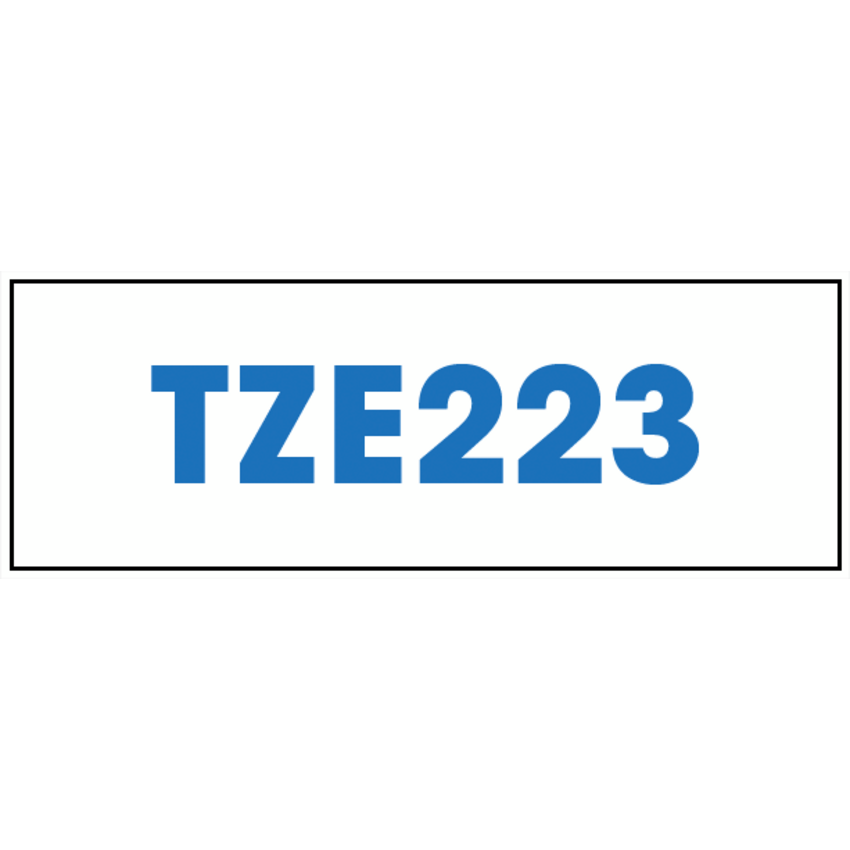 Brother® P-Touch® TZ Tape 3/8" Blue on White