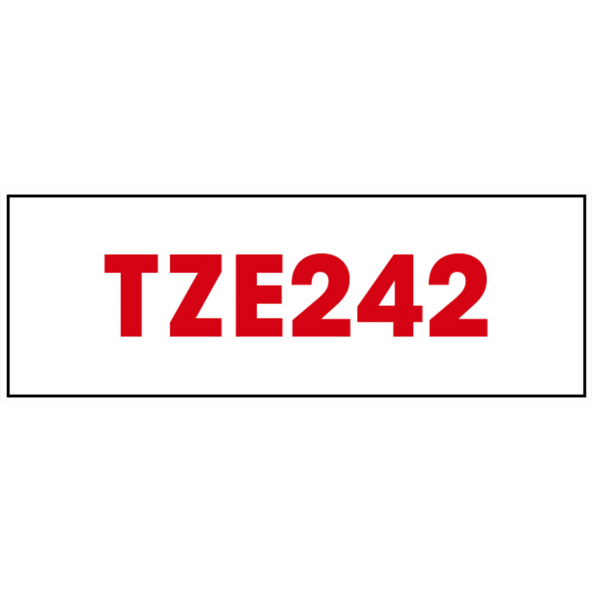 Brother® P-Touch® TZ Tape 3/4" Red on White