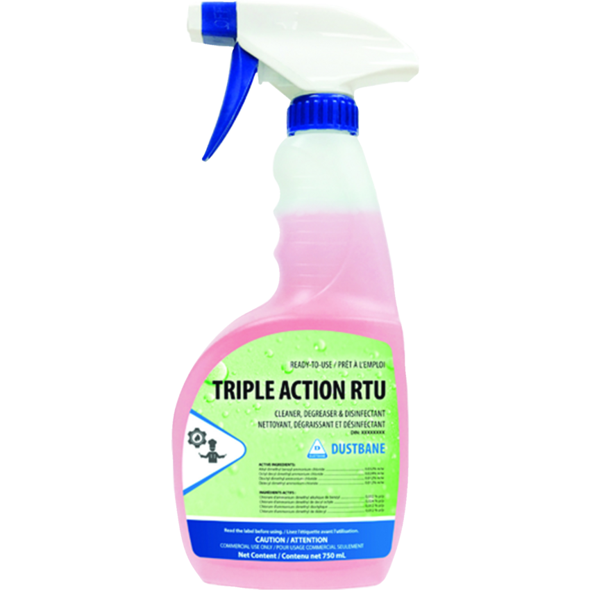 Dustbane Triple Action Cleaner, Degreaser & Disinfectant Ready to Use 750 mL