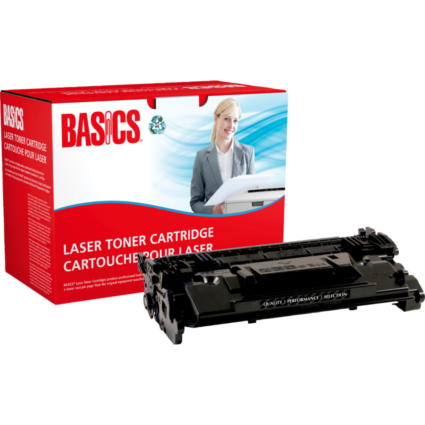 Basics® Remanufactured Laser Cartridge (HPCF287A ) Black