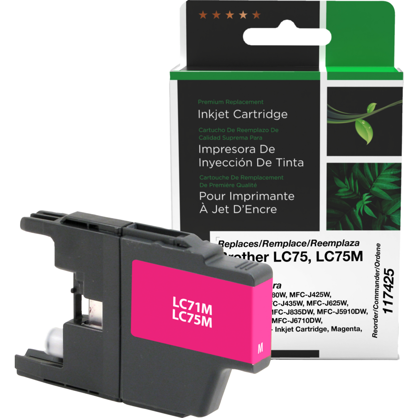 Clover Imaging Remanufactured Inkjet Cartridge LC71/LC75M High Yield Magenta