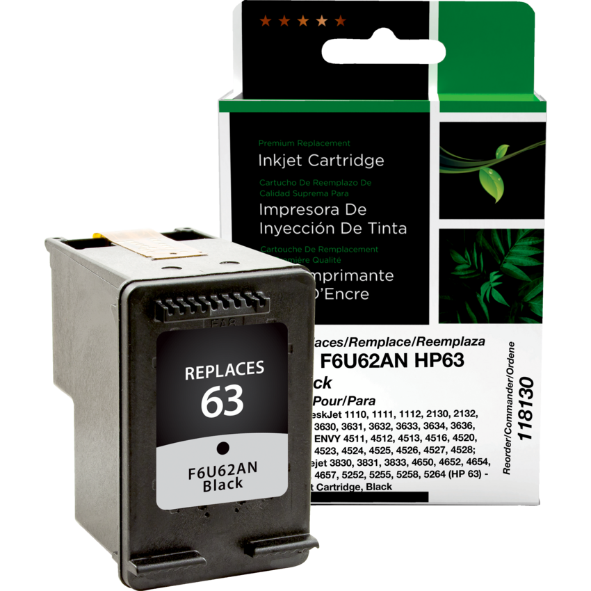 Clover Imaging Remanufactured Inkjet Cartridge (HP 63) Black