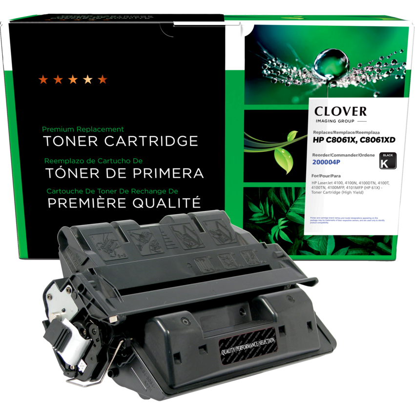 Clover Imaging Remanufactured Laser Cartridge (HP 61X) High Yield Black