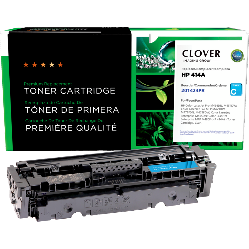 Clover Imaging Remanufactured Laser Cartridge (HP 414A) Cyan