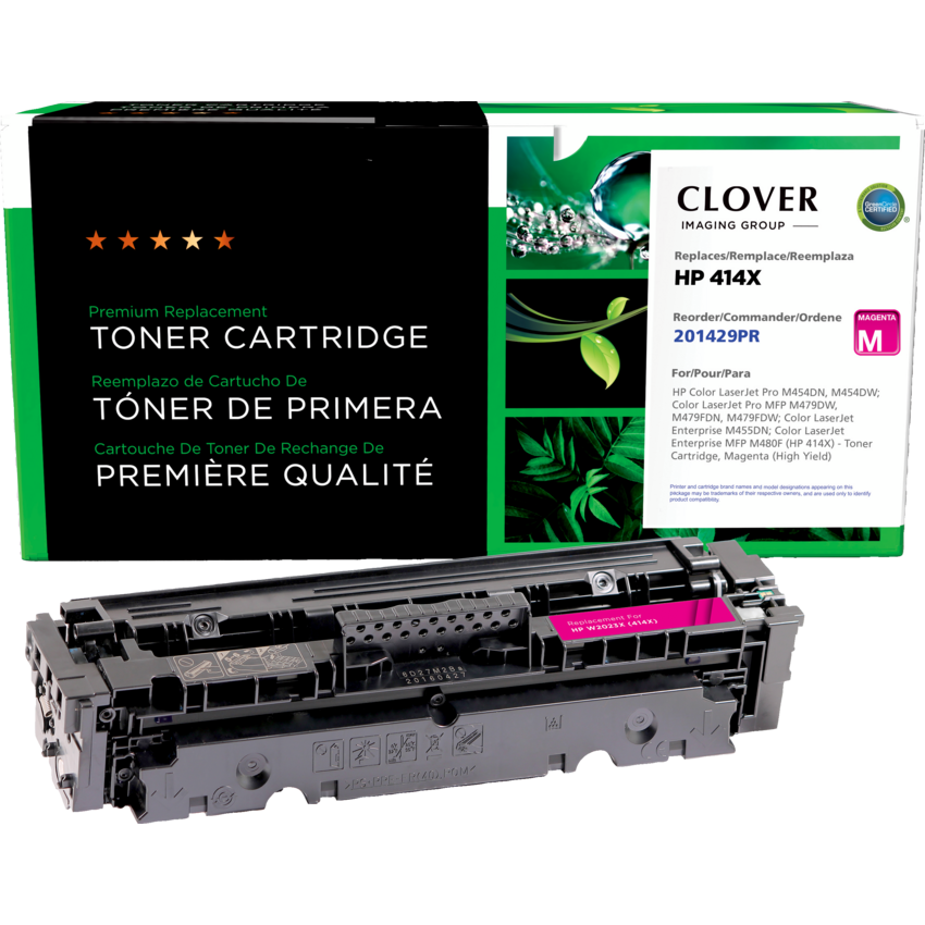 Clover Imaging Remanufactured Laser Cartridge (HP 414X) High Yield Magenta