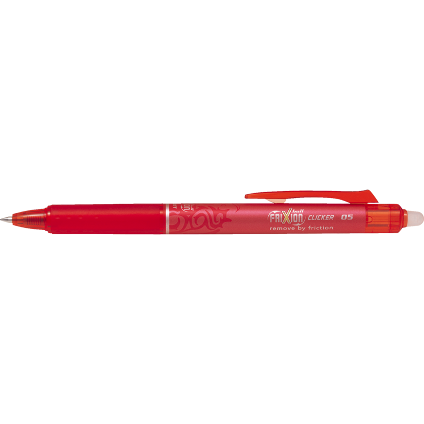 Pilot® FriXion® Ball Clicker Retractable Erasable Gel Pen 0.5 mm Red