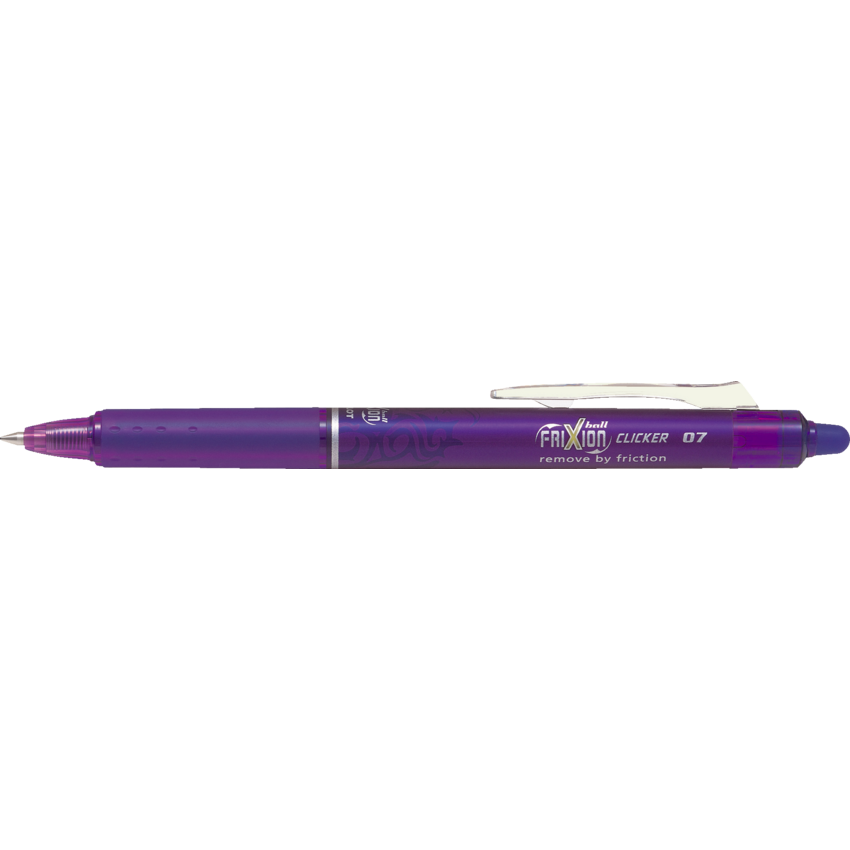 Pilot® FriXion® Ball Clicker Retractable Erasable Gel Pen 0.7 mm Purple