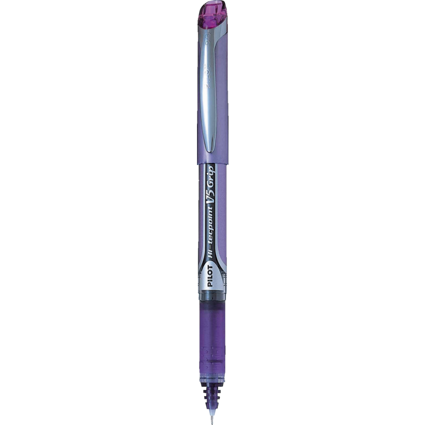 Pilot® Hi-Tecpoint Grip Liquid Ink Roller Pens 0.5 mm Purple