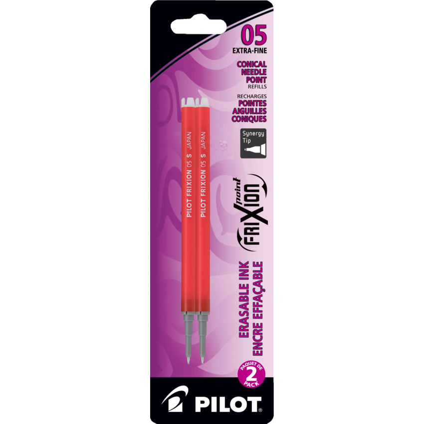 Pilot® FriXion® Clicker Refills 0.5 mm Red 2/pkg
