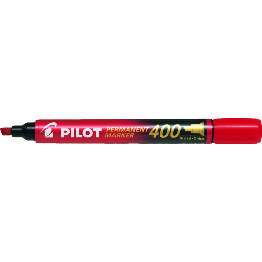 Pilot® Permanent Markers Chisel Tip Red 12/box