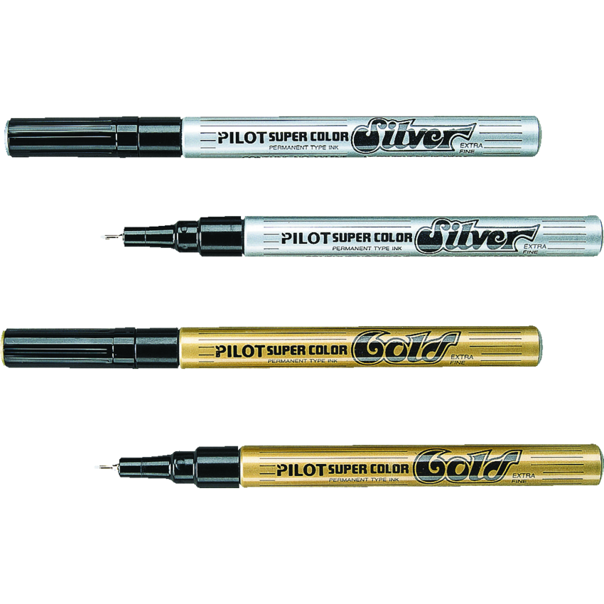 Pilot® Super Color Marker O/S Extra Fine Tip Gold