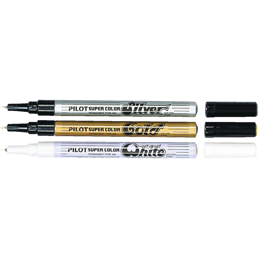 Pilot® Super Color Marker O/S Extra Fine Tip White
