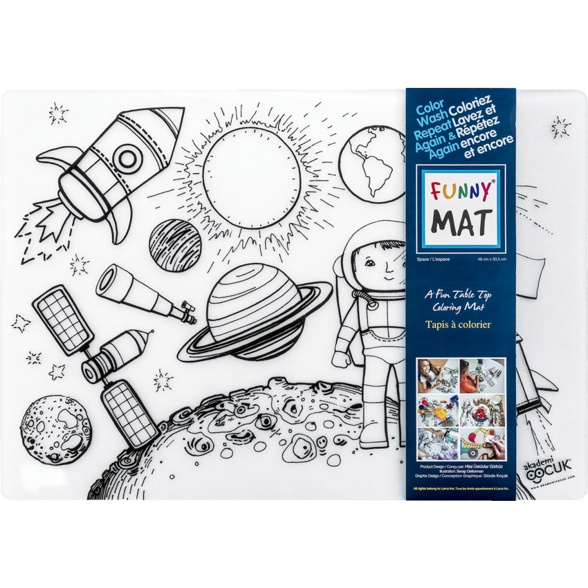 Funny® Mat Table Top Colouring Mat Space